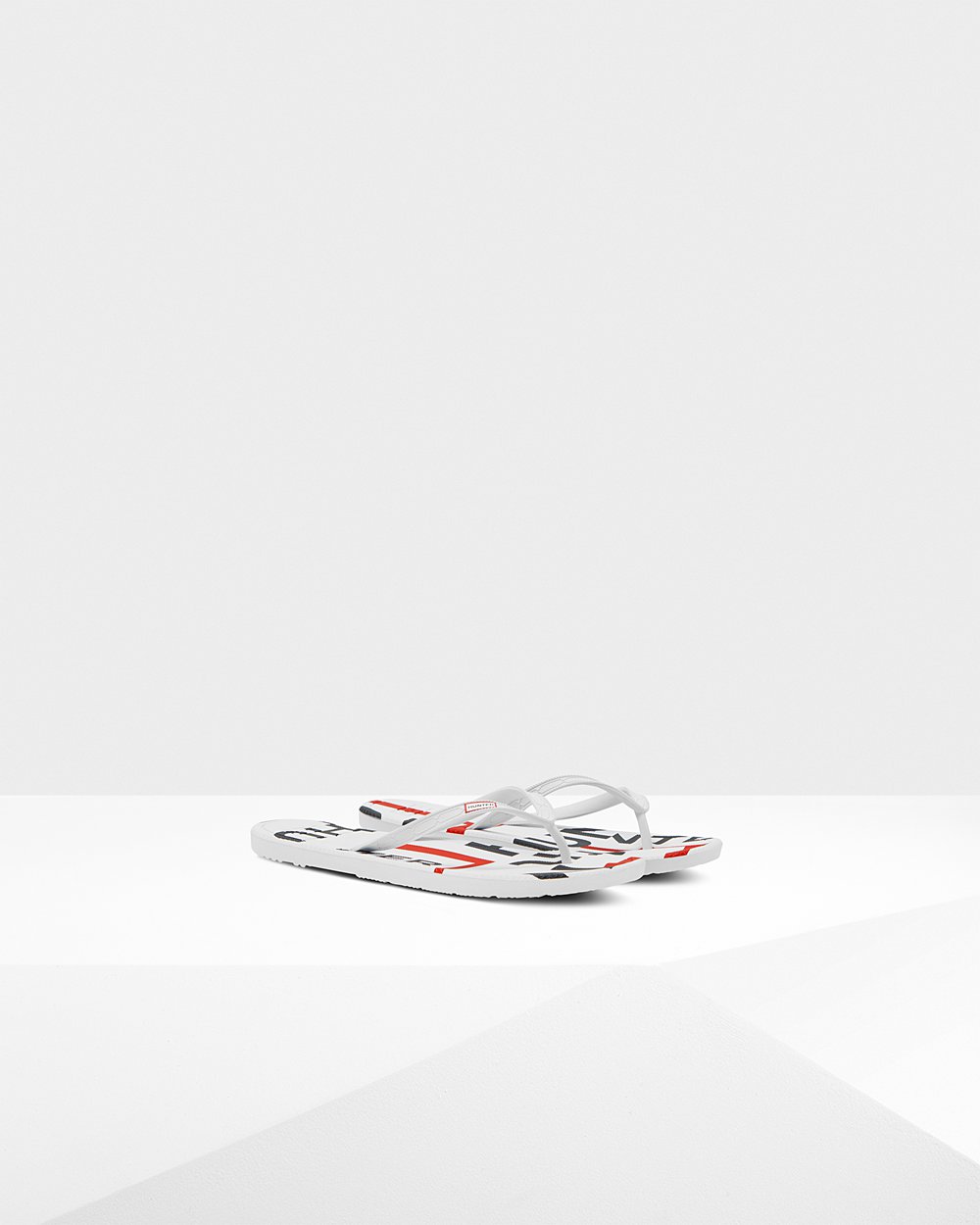 Chanclas Hunter Hombre Blancas Original Exploded Logo 395481-WLD